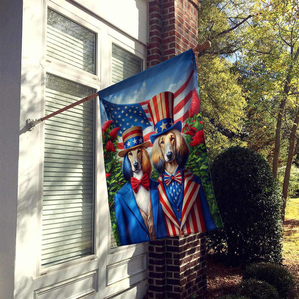 All American Afghan Hound House Flag Image 2