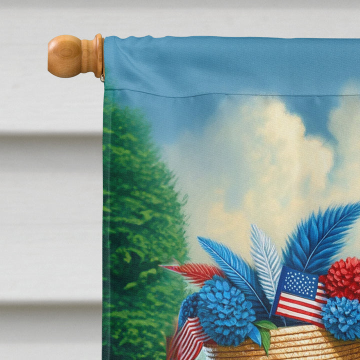 All American Airedale Terrier House Flag Image 3