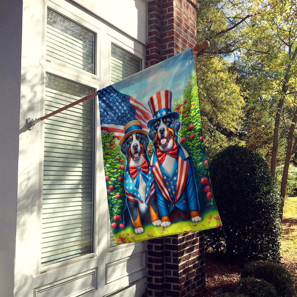 All American Bernese Mountain Dog House Flag Image 2