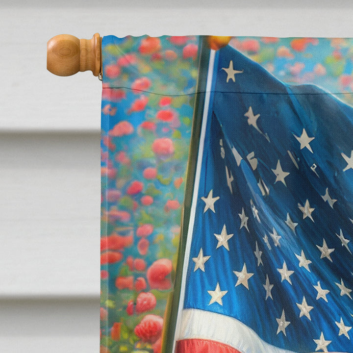 All American Bichon Frise House Flag Image 3