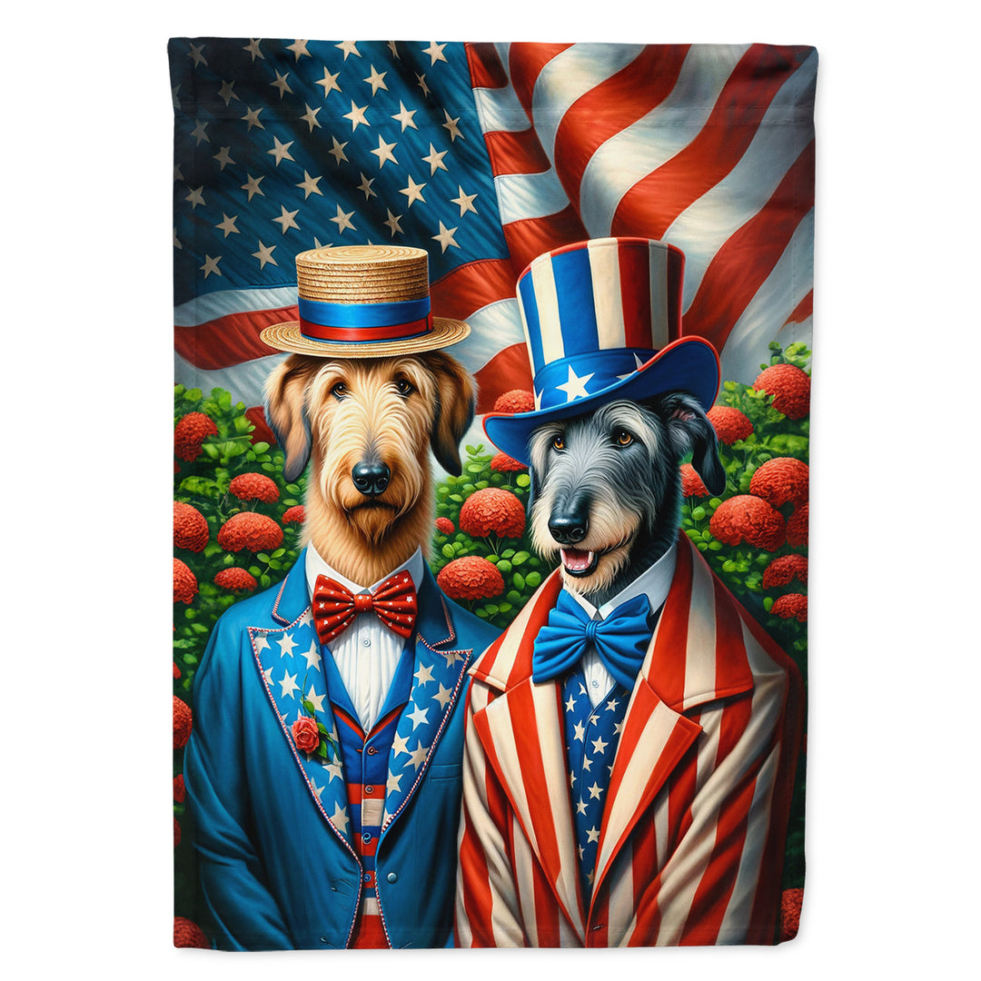 All American Irish Wolfhound House Flag Image 1