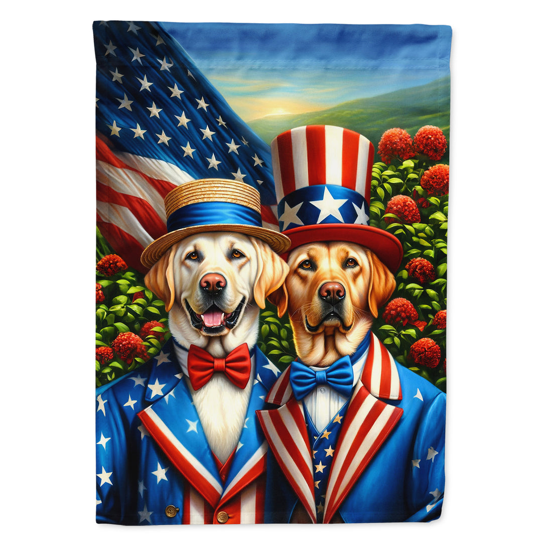 All American Labrador Retriever House Flag Image 1