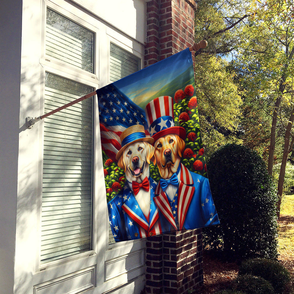 All American Labrador Retriever House Flag Image 2