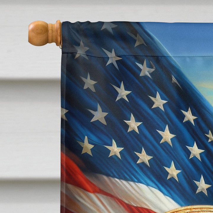 All American Labrador Retriever House Flag Image 3