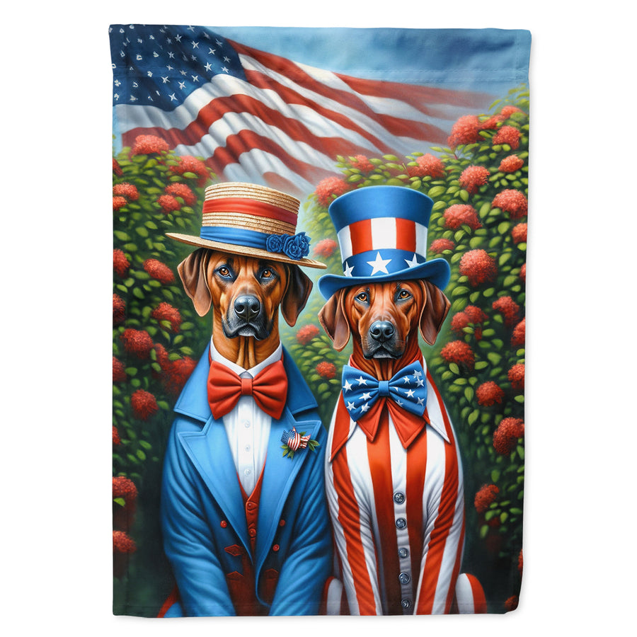 All American Rhodesian Ridgeback House Flag Image 1