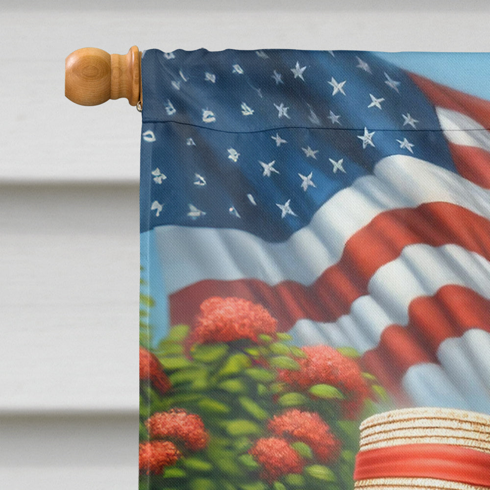 All American Rhodesian Ridgeback House Flag Image 3