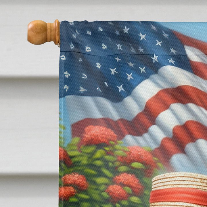 All American Rhodesian Ridgeback House Flag Image 3