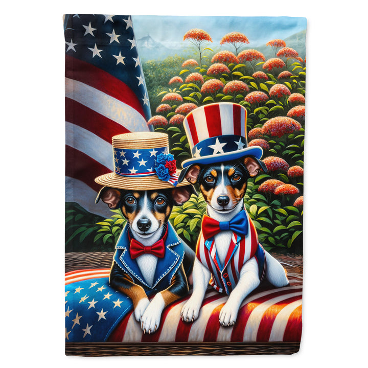 All American Rat Terrier House Flag Image 1