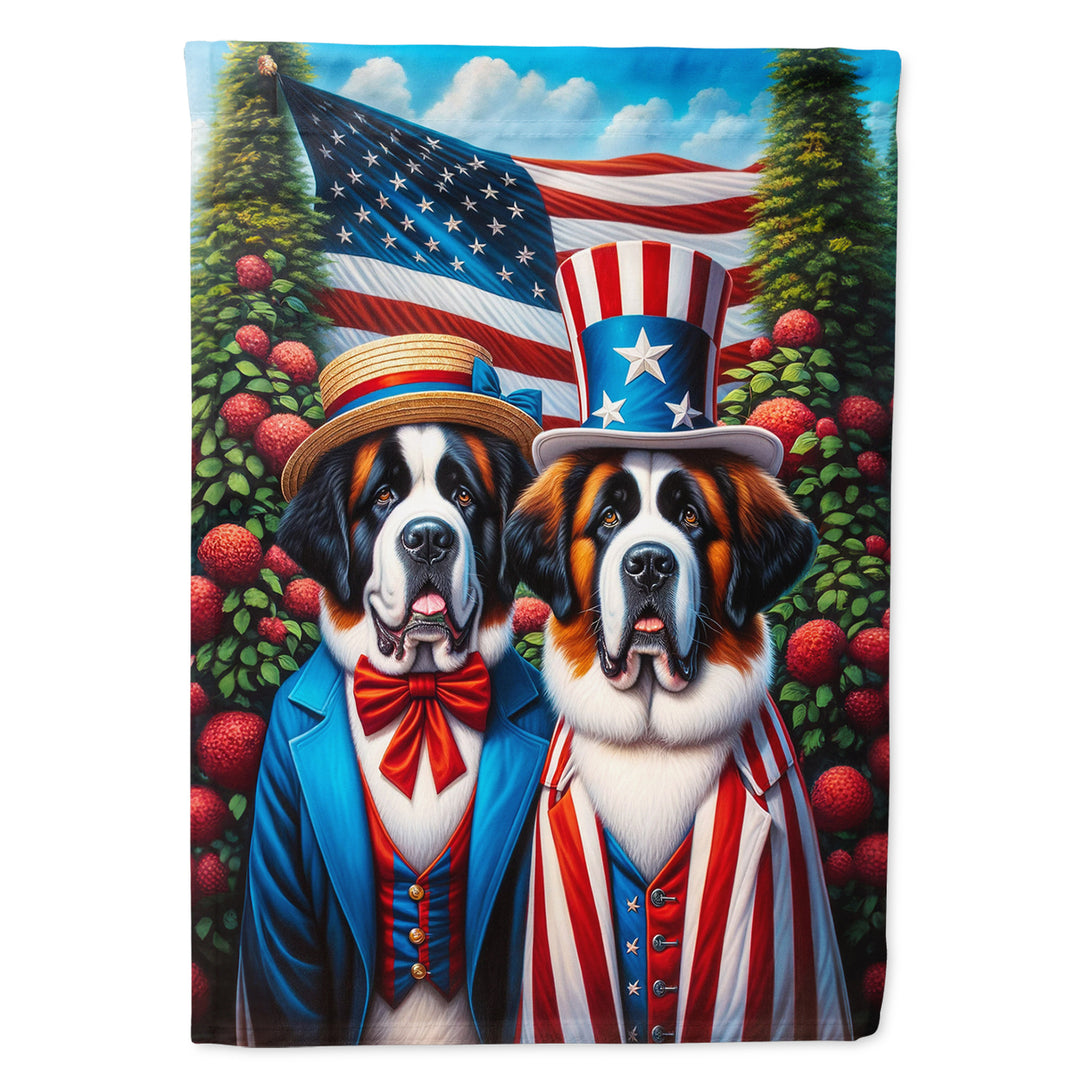 All American Saint Bernard House Flag Image 1