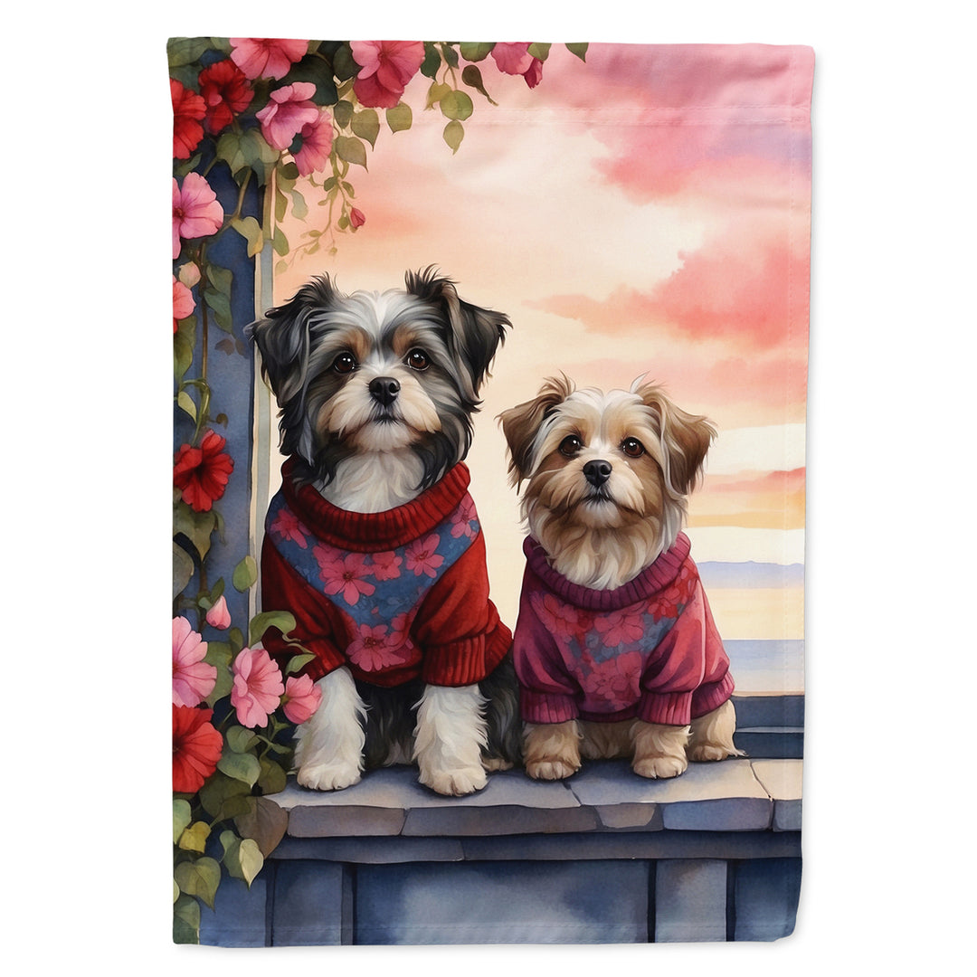 Havanese Two Hearts House Flag Image 1