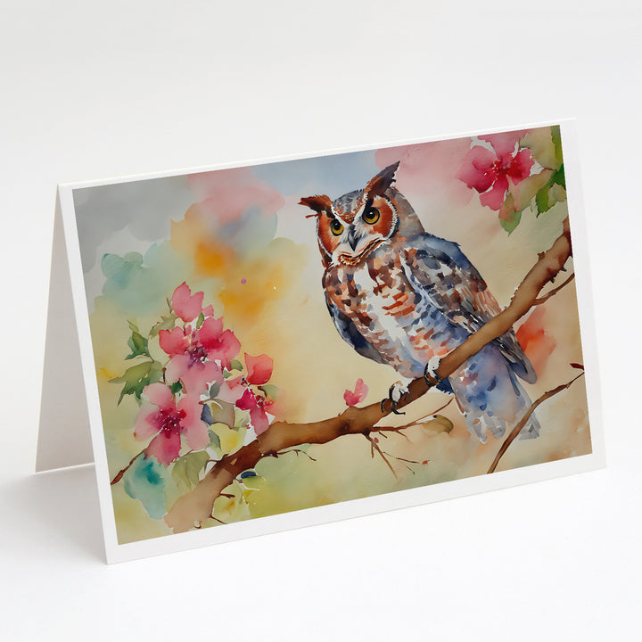 Eastern Screech Owl Greeting Cards Pack of 8 Image 1