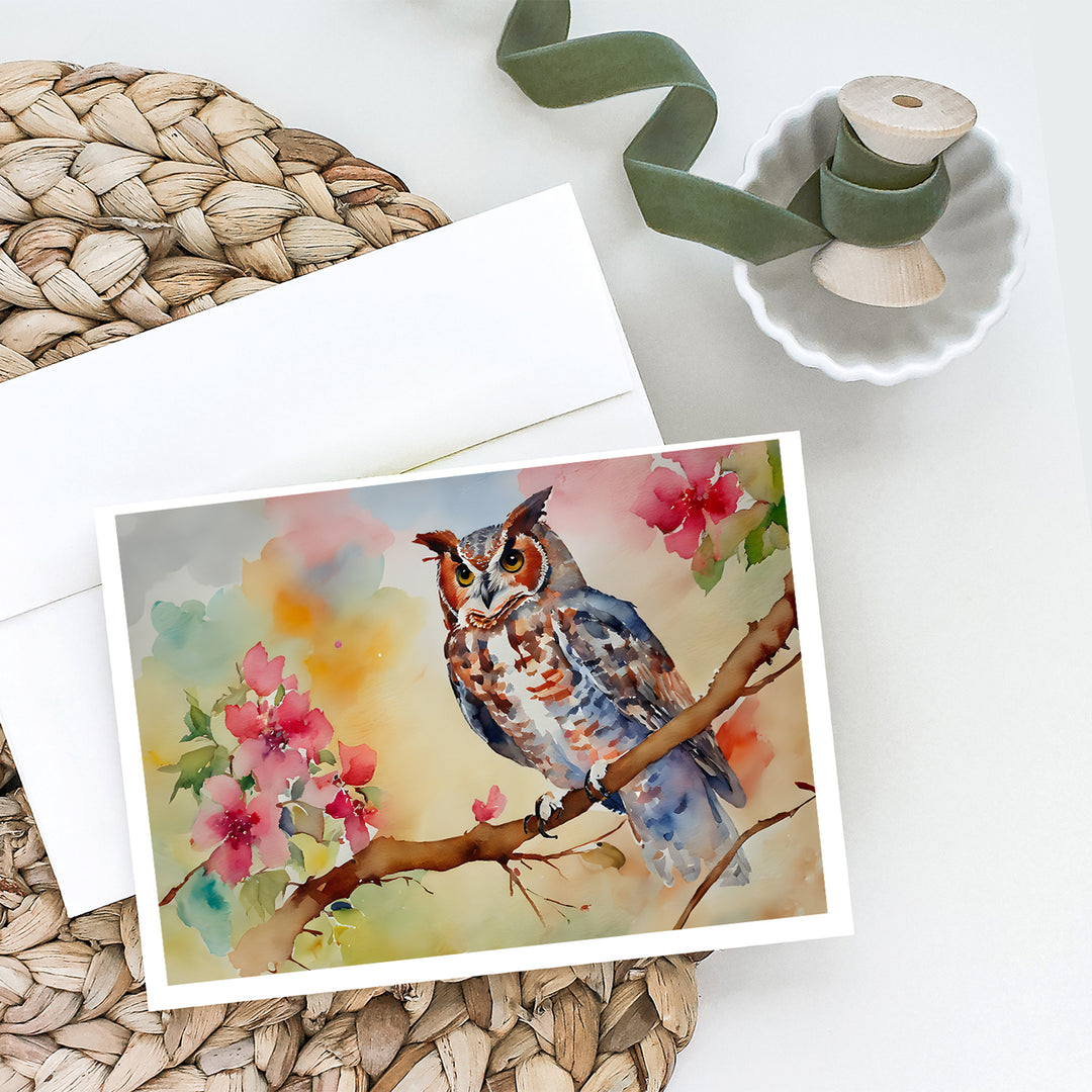 Eastern Screech Owl Greeting Cards Pack of 8 Image 2