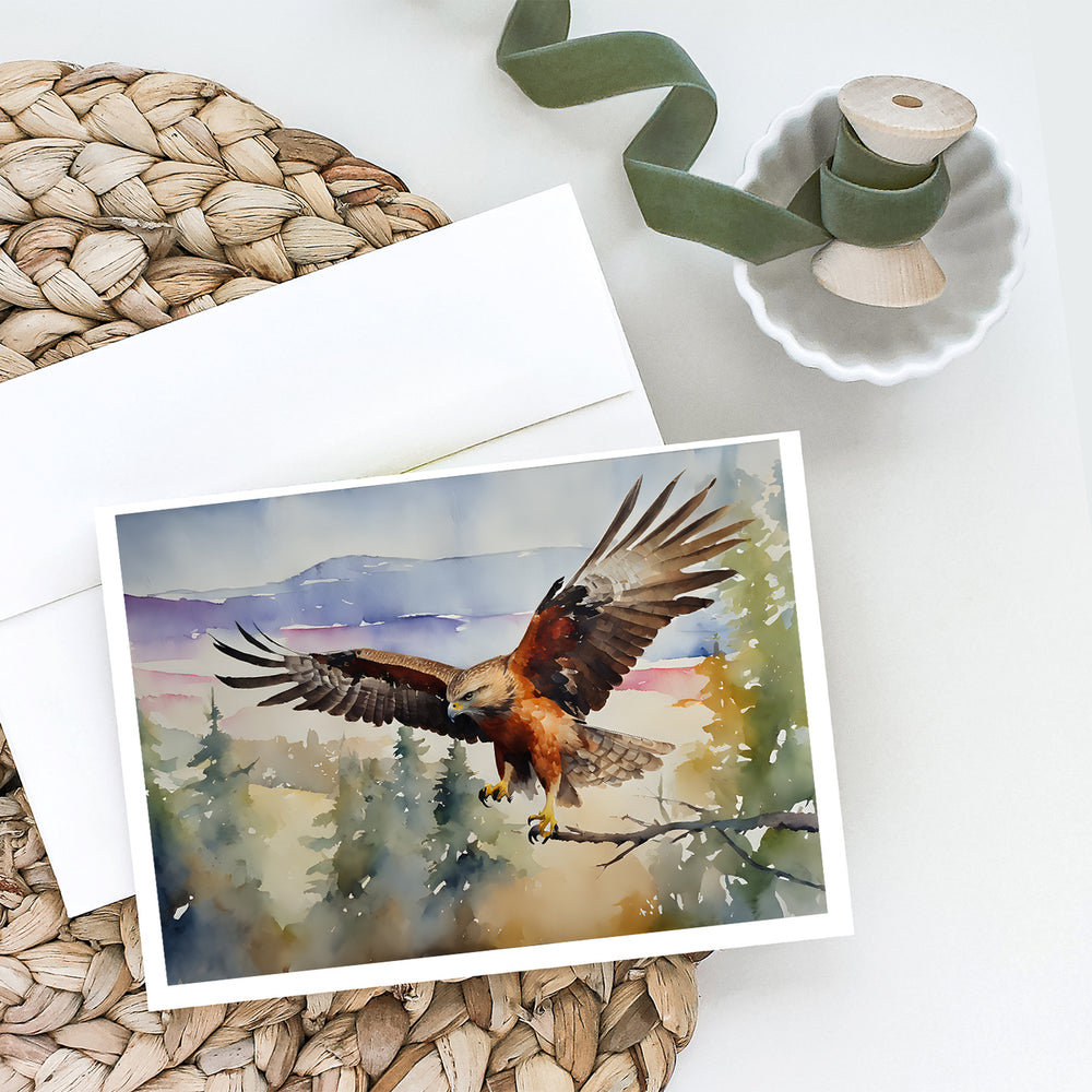 Hawk Greeting Cards Pack of 8 Image 2