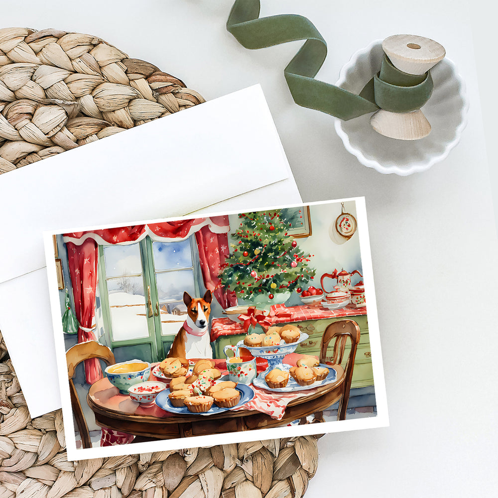 Basenji Christmas Cookies Greeting Cards Pack of 8 Image 2