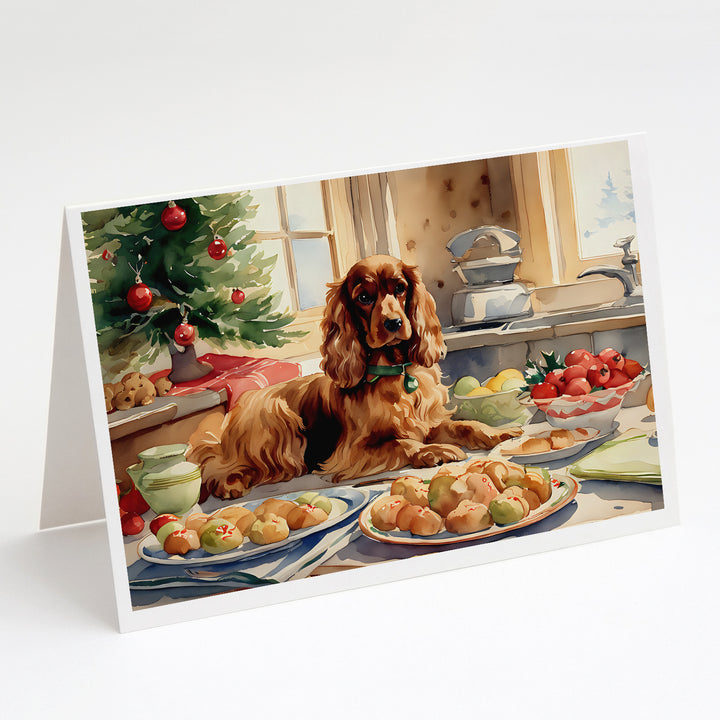 Cocker Spaniel Christmas Cookies Greeting Cards Pack of 8 Image 1