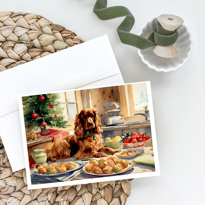 Cocker Spaniel Christmas Cookies Greeting Cards Pack of 8 Image 2