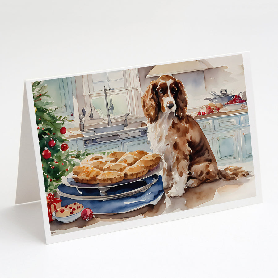 Cocker Spaniel Christmas Cookies Greeting Cards Pack of 8 Image 1