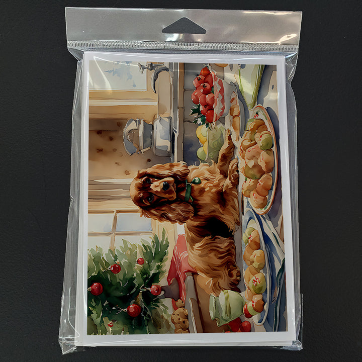 Cocker Spaniel Christmas Cookies Greeting Cards Pack of 8 Image 3