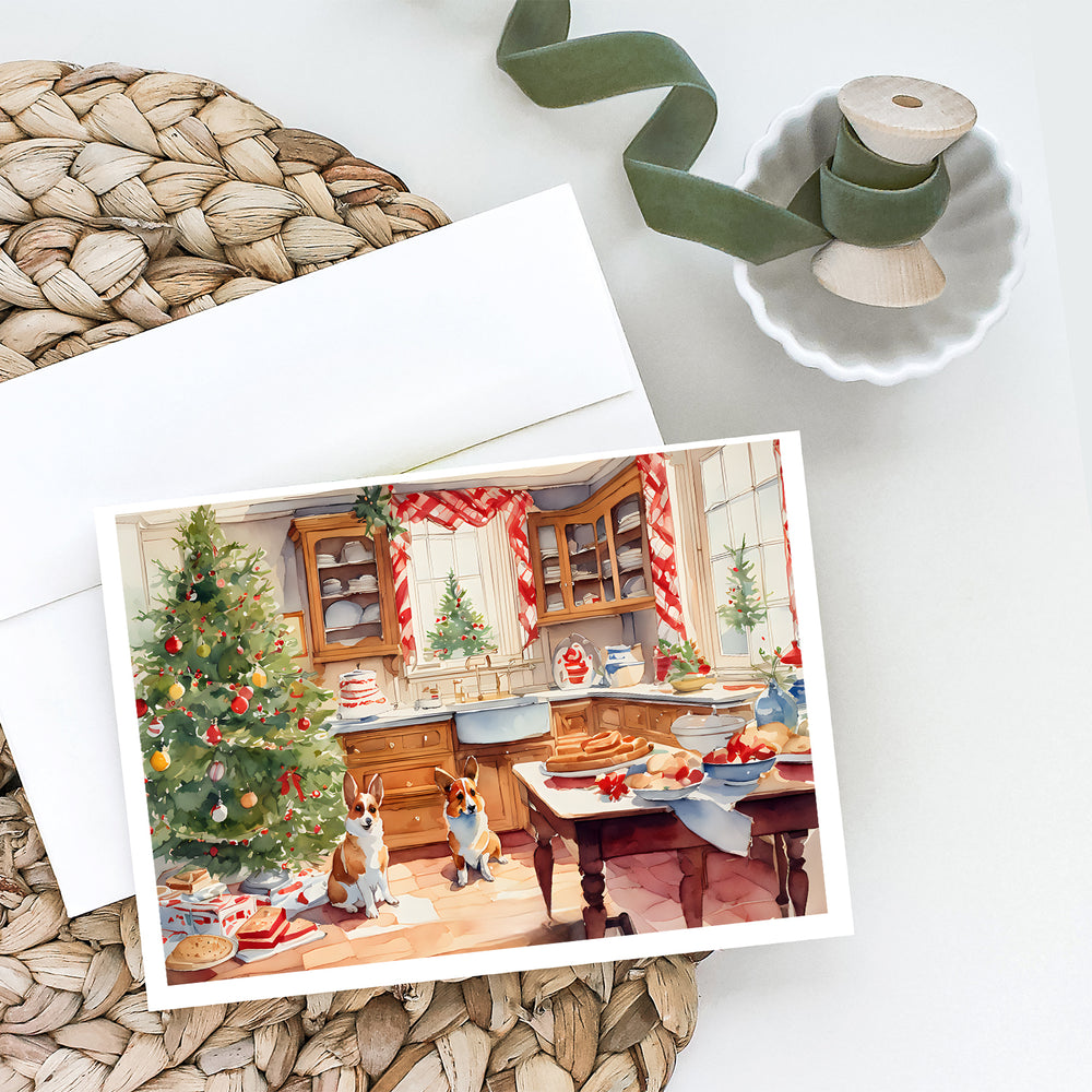 Corgi Christmas Cookies Greeting Cards Pack of 8 Image 2