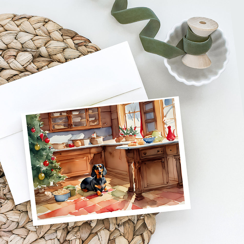 Dachshund Christmas Cookies Greeting Cards Pack of 8 Image 2