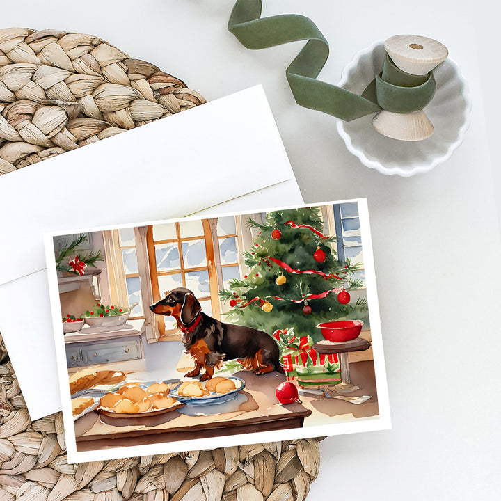 Dachshund Christmas Cookies Greeting Cards Pack of 8 Image 2