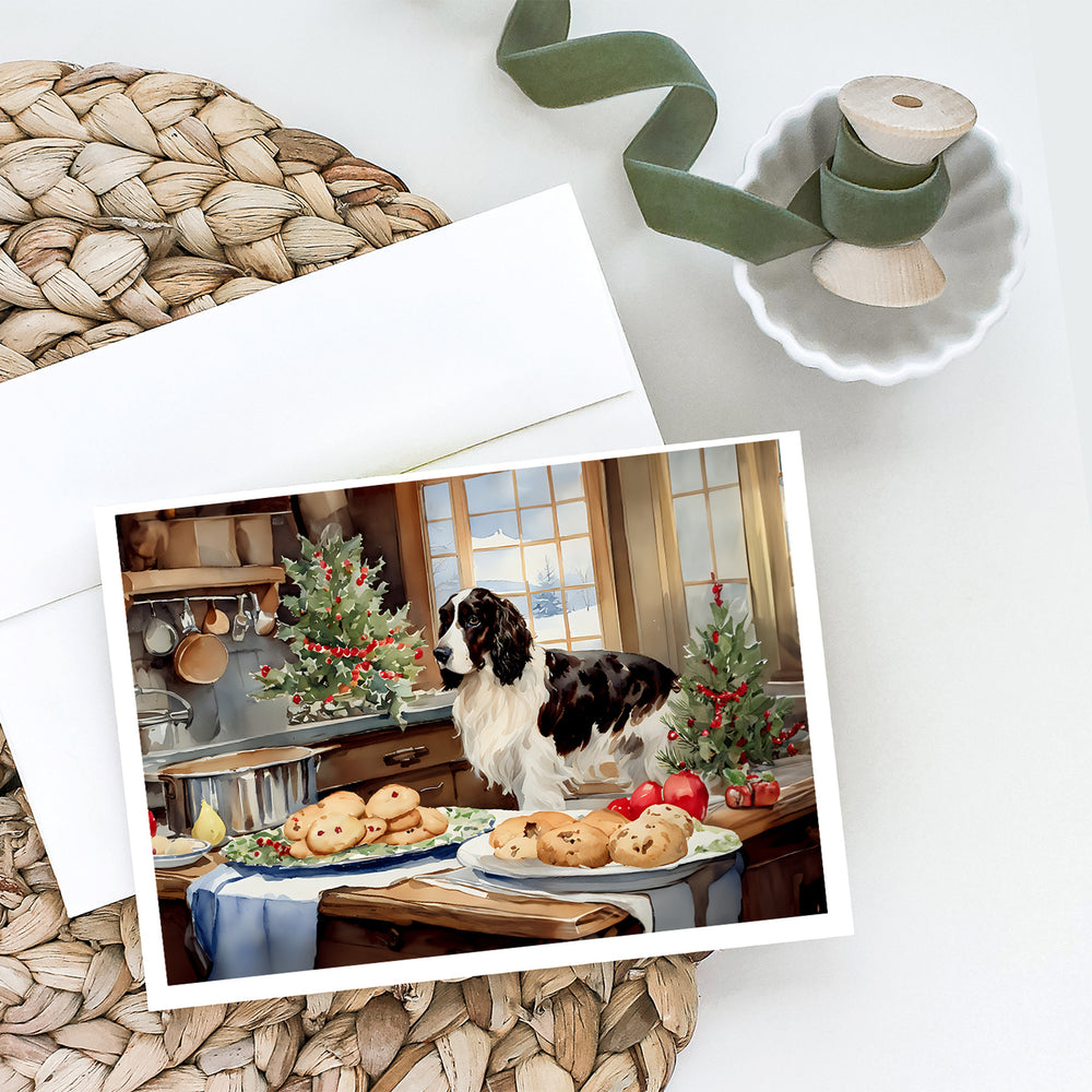 English Cocker Spaniel Christmas Cookies Greeting Cards Pack of 8 Image 2