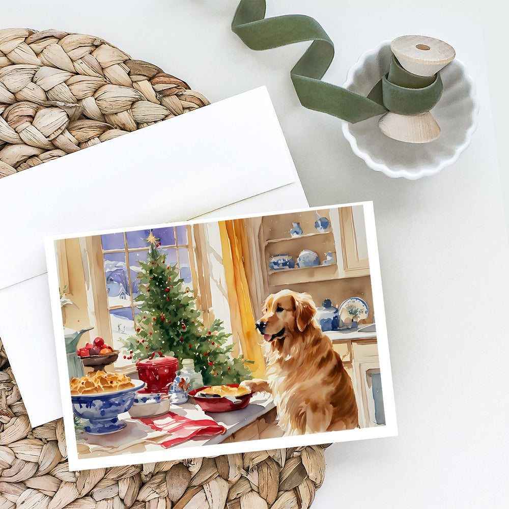 Golden Retriever Christmas Cookies Greeting Cards Pack of 8 Image 2