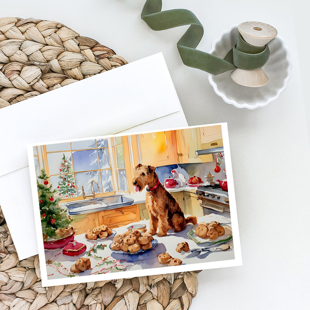 Lakeland Terrier Christmas Cookies Greeting Cards Pack of 8 Image 2