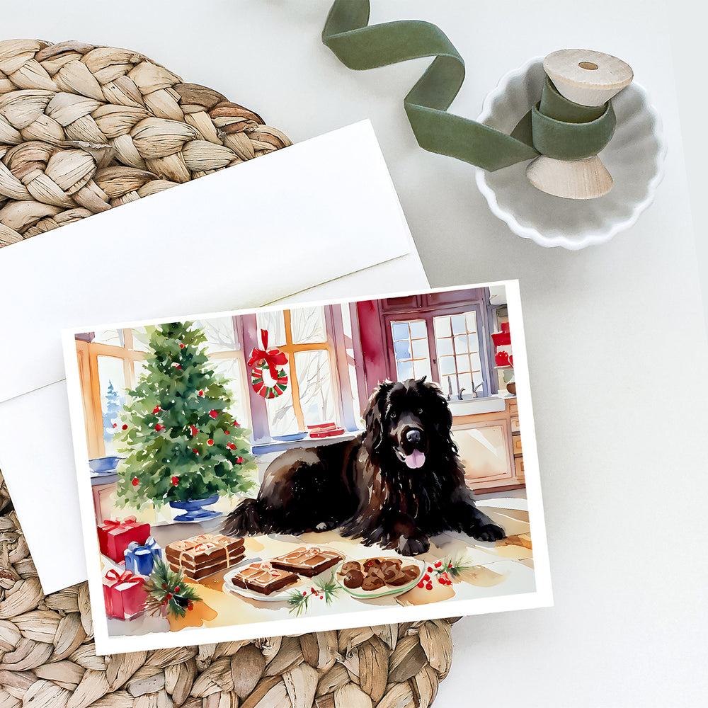 Newfoundland Christmas Cookies Greeting Cards Pack of 8 Image 2