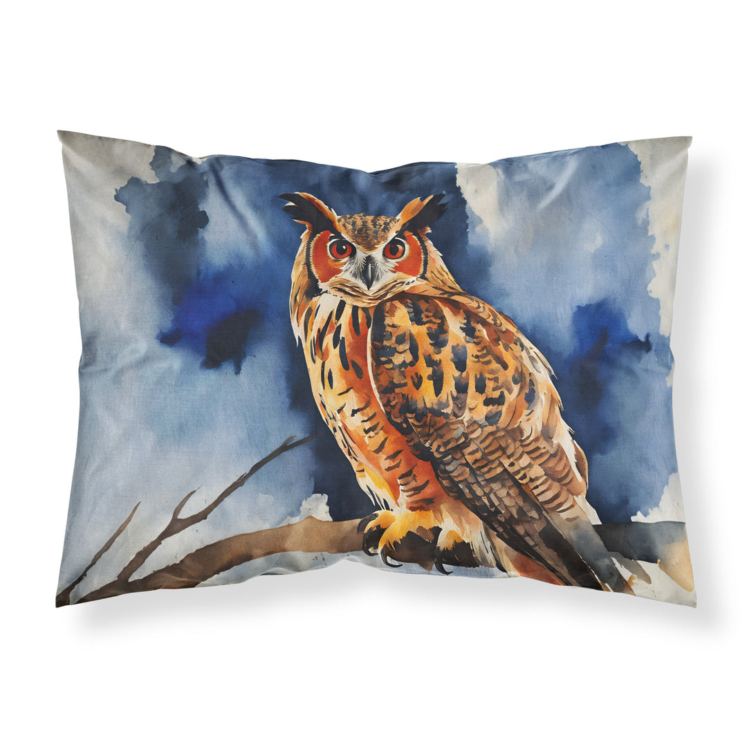 Eurasian Eagle Owl Standard Pillowcase Image 1