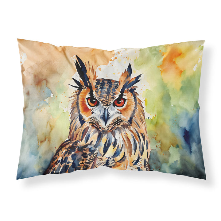 Eurasian Eagle Owl Standard Pillowcase Image 1