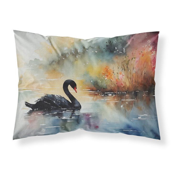 Black Swan Standard Pillowcase Image 1