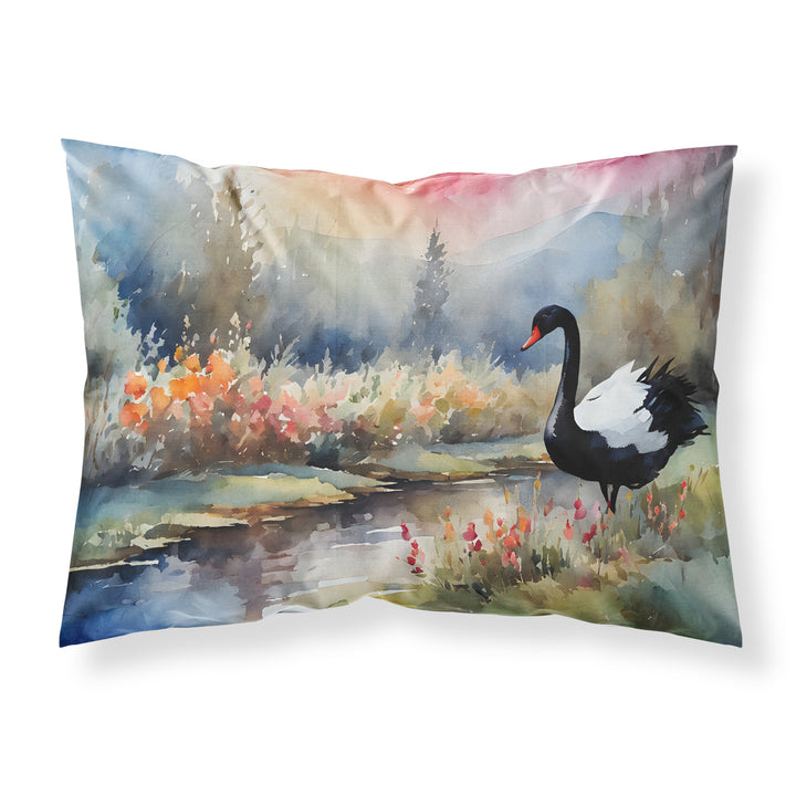 Black Swan Standard Pillowcase Image 1