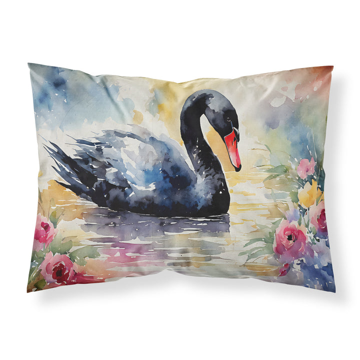 Black Swan Standard Pillowcase Image 1