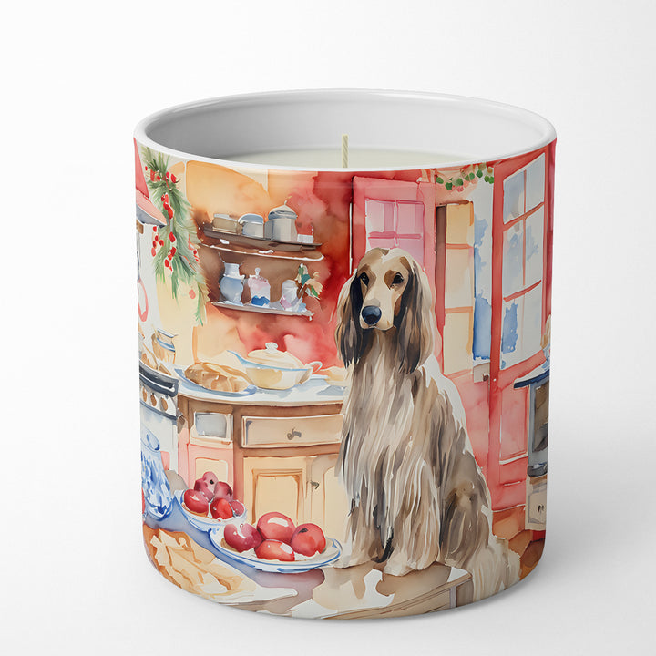 Afghan Hound Christmas Cookies Decorative Soy Candle Image 1