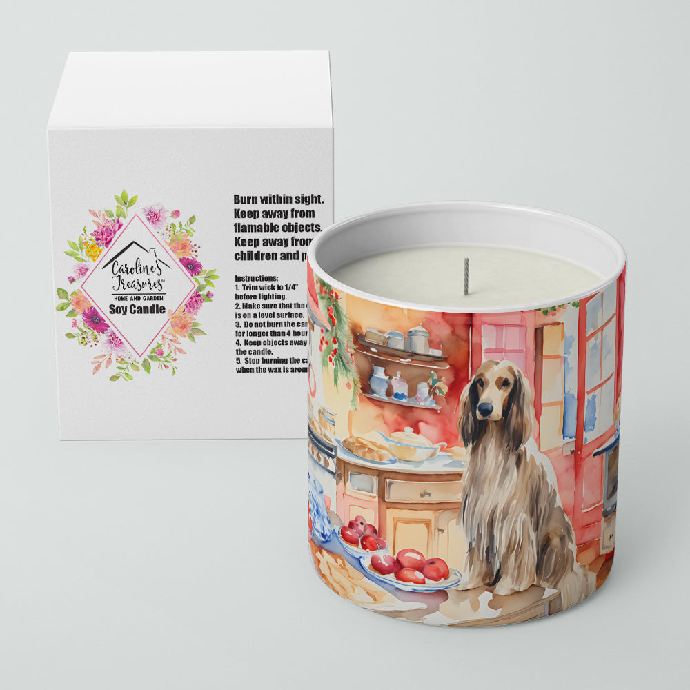 Afghan Hound Christmas Cookies Decorative Soy Candle Image 2