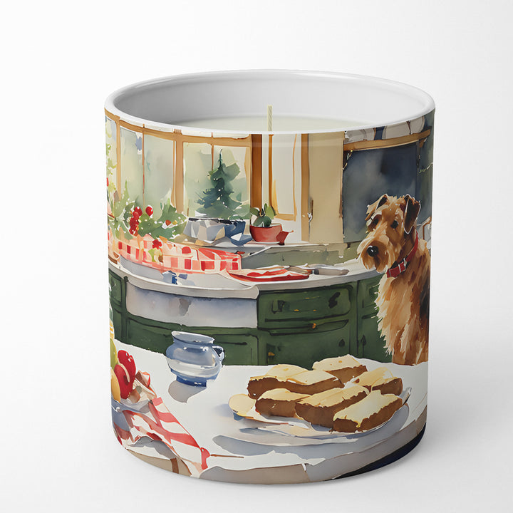 Airedale Terrier Christmas Cookies Decorative Soy Candle Image 1