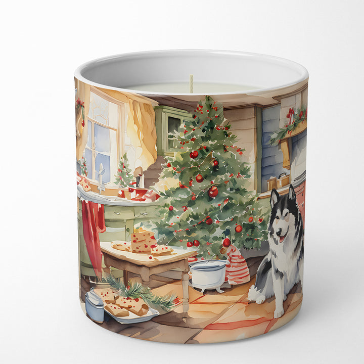 Alaskan Malamute Christmas Cookies Decorative Soy Candle Image 1