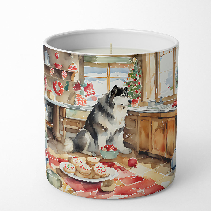 Alaskan Malamute Christmas Cookies Decorative Soy Candle Image 1