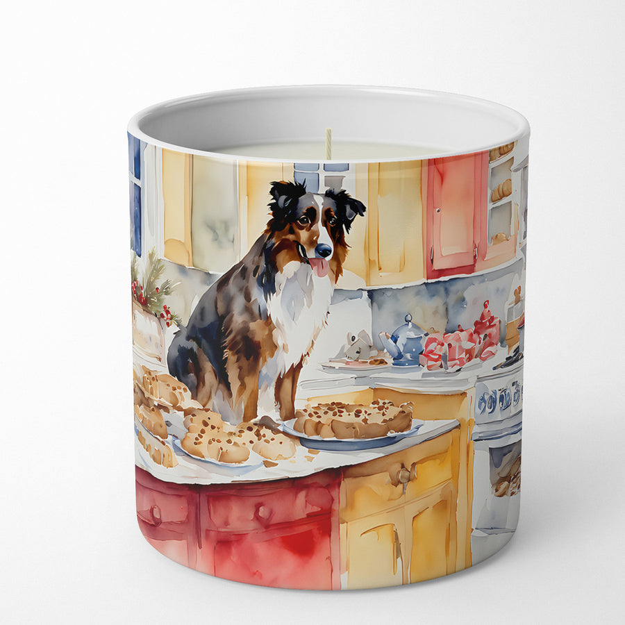 Australian Shepherd Christmas Cookies Decorative Soy Candle Image 1