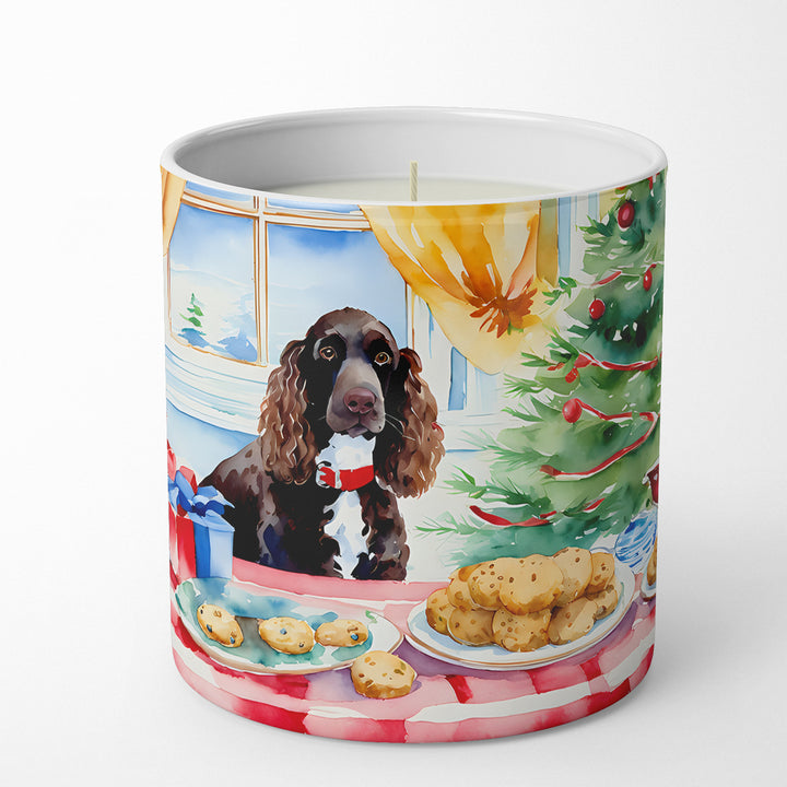 American Water Spaniel Christmas Cookies Decorative Soy Candle Image 1