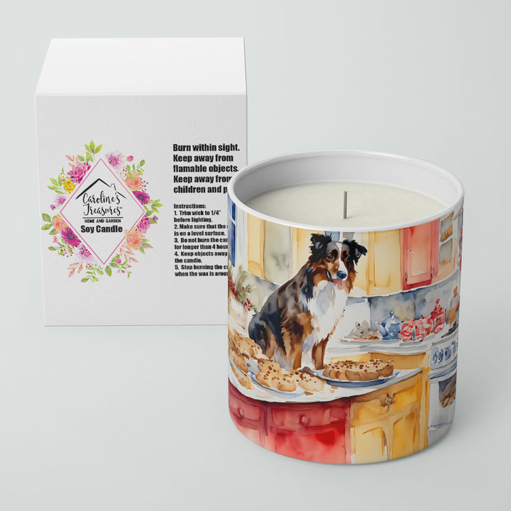 Australian Shepherd Christmas Cookies Decorative Soy Candle Image 2