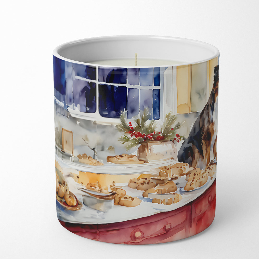 Australian Shepherd Christmas Cookies Decorative Soy Candle Image 3