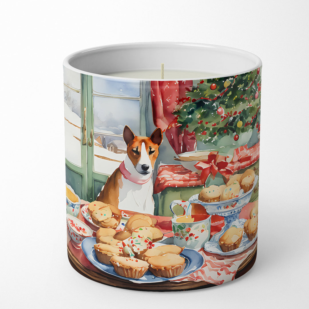 Basenji Christmas Cookies Decorative Soy Candle Image 1