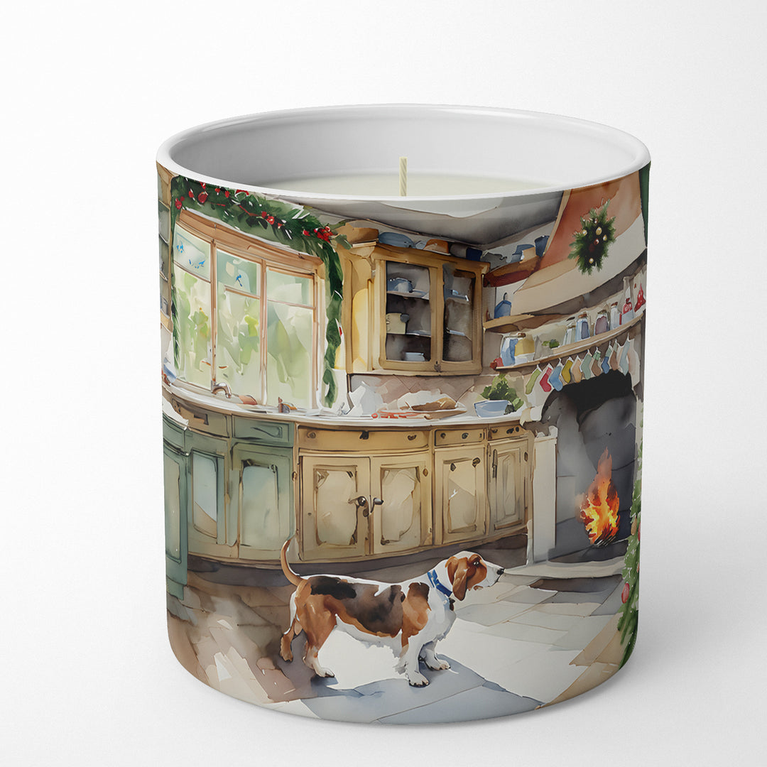 Basset Hound Christmas Cookies Decorative Soy Candle Image 1