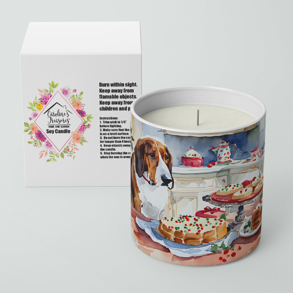 Basset Hound Christmas Cookies Decorative Soy Candle Image 2