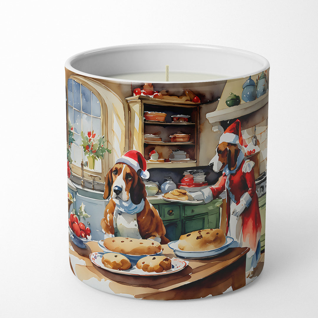 Basset Hound Christmas Cookies Decorative Soy Candle Image 4