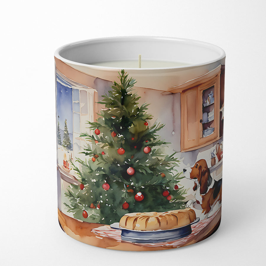 Basset Hound Christmas Cookies Decorative Soy Candle Image 1