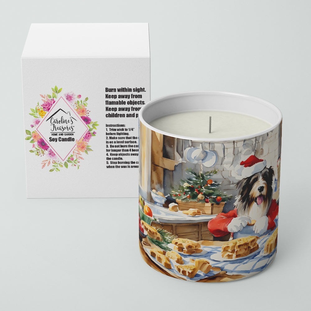 Bearded Collie Christmas Cookies Decorative Soy Candle Image 2