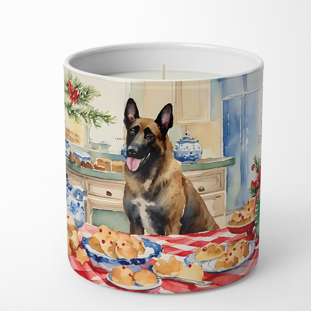 Belgian Malinois Christmas Cookies Decorative Soy Candle Image 1